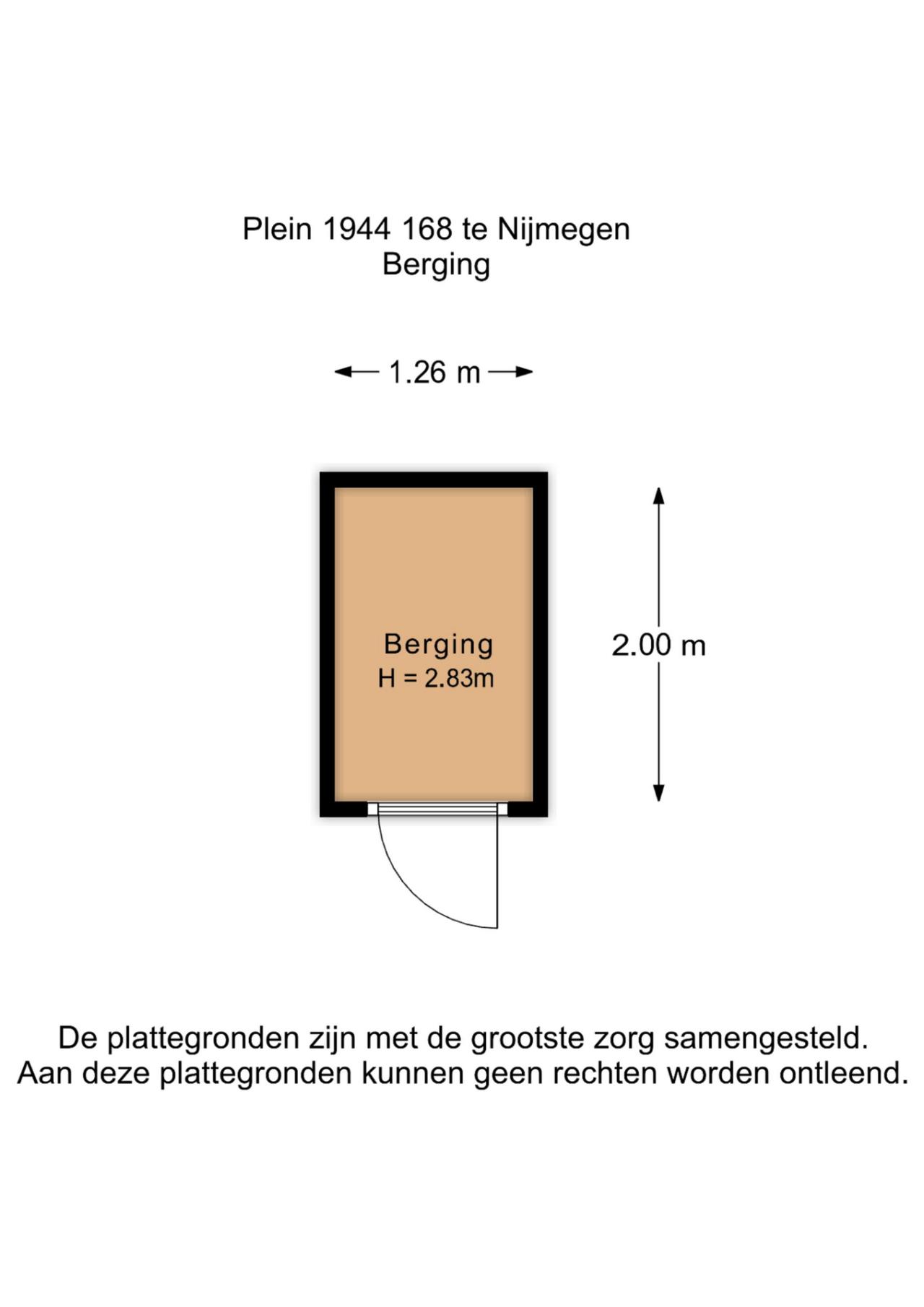 Plein 1944 168, Nijmegen (6511 JH)