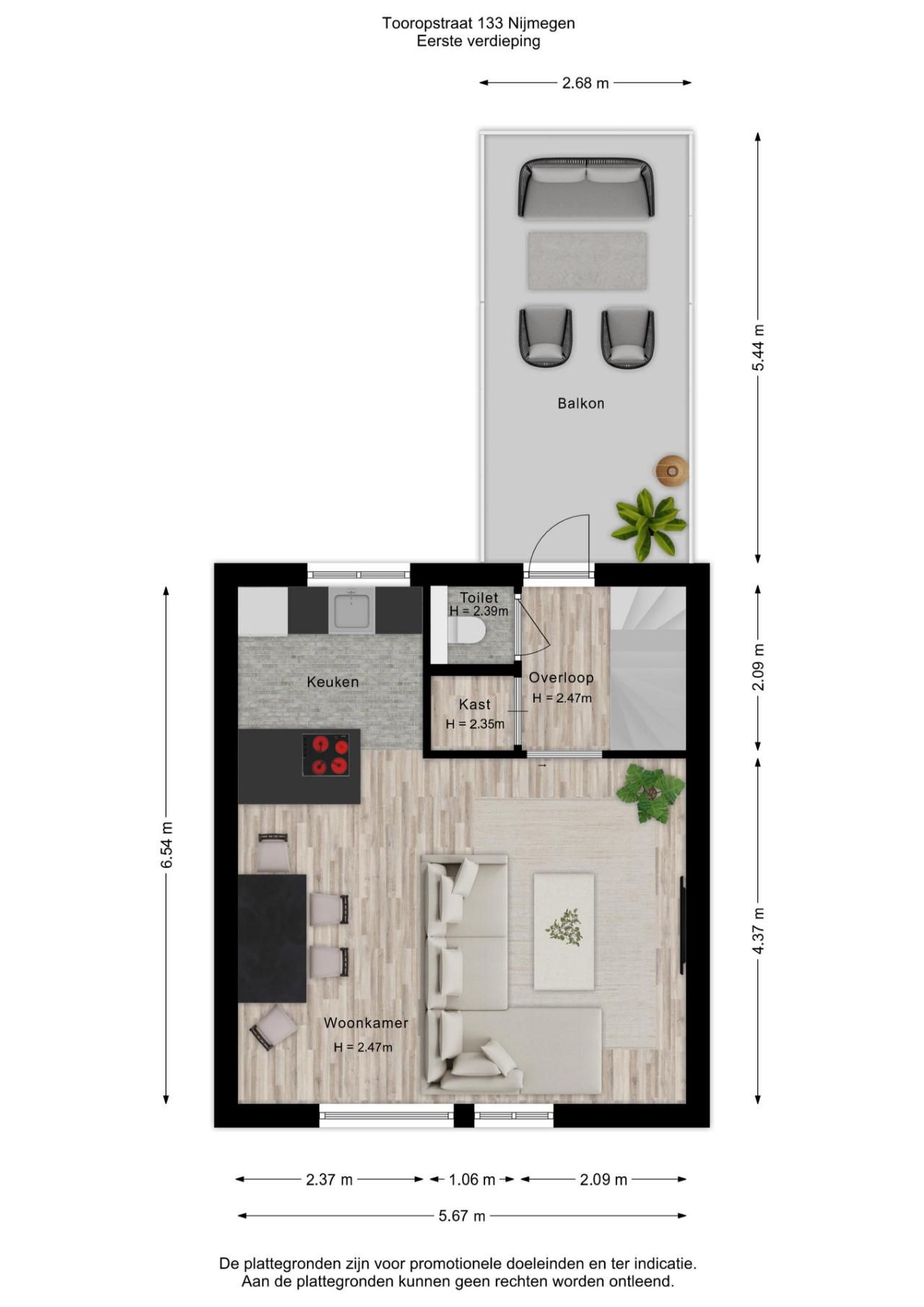 Tooropstraat 133, Nijmegen (6521 NK)