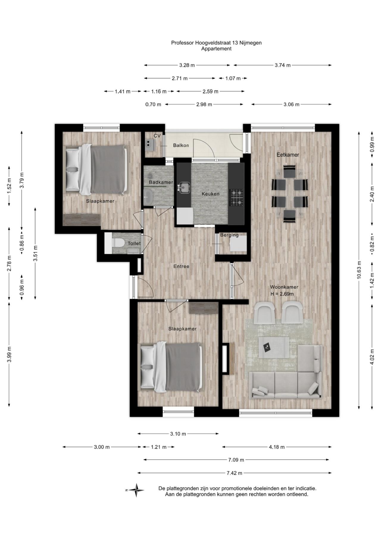 Professor Hoogveldstraat 13, Nijmegen (6524 PK)