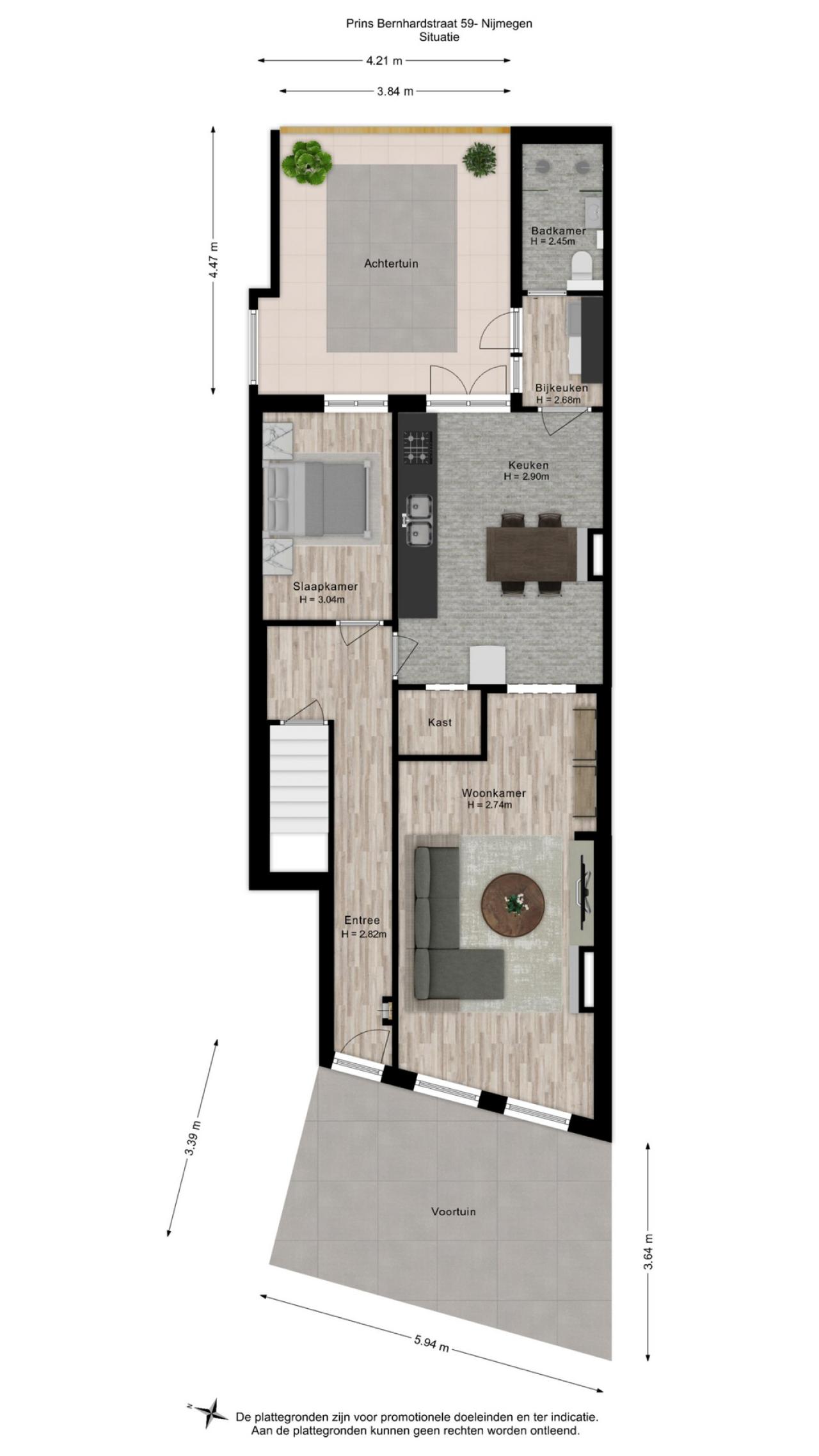 Prins Bernhardstraat 59, Nijmegen (6521 AD)