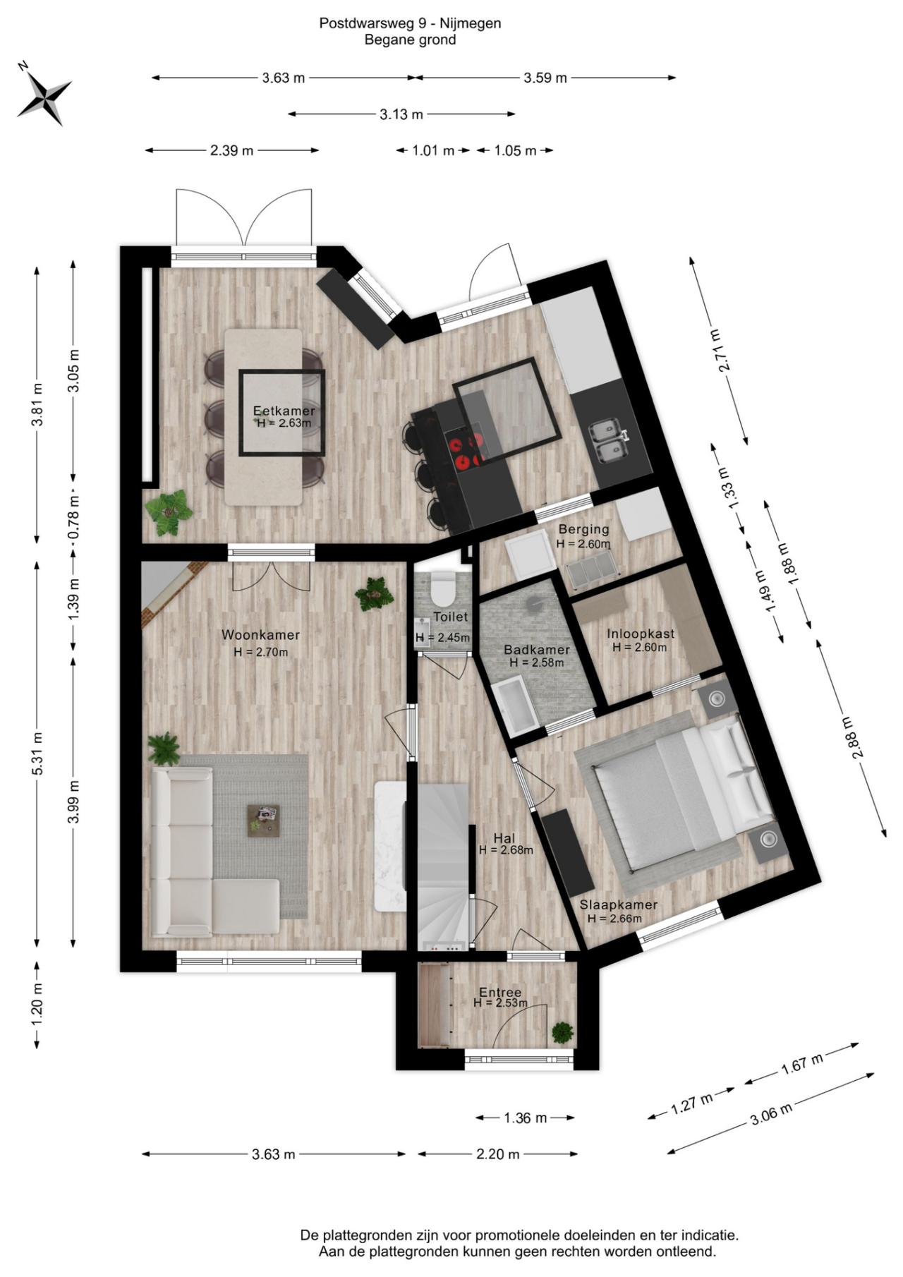 Postdwarsweg 9, Nijmegen (6523 GC)