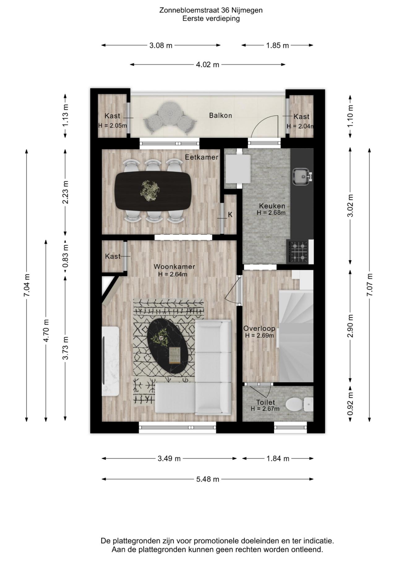 Zonnebloemstraat 36, Nijmegen (6542 NG)