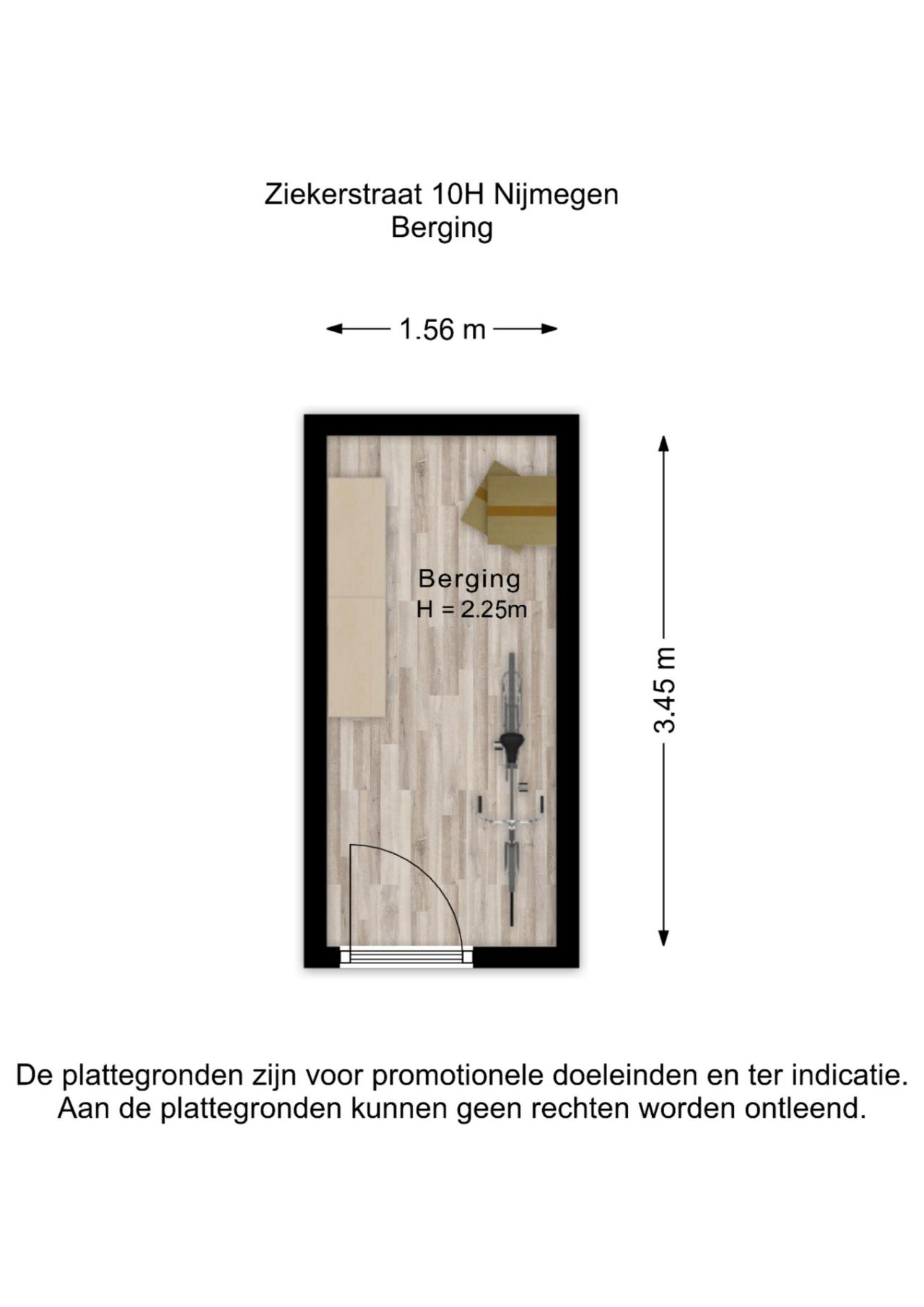 Ziekerstraat 10H, Nijmegen (6511 LH)